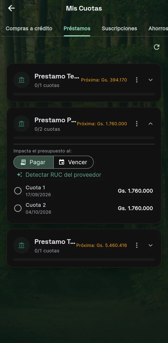 Ikatu — mis cuotas y préstamos