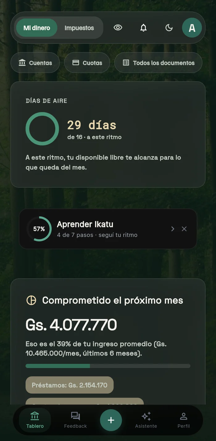 Ikatu — días de aire y compromisos del próximo mes